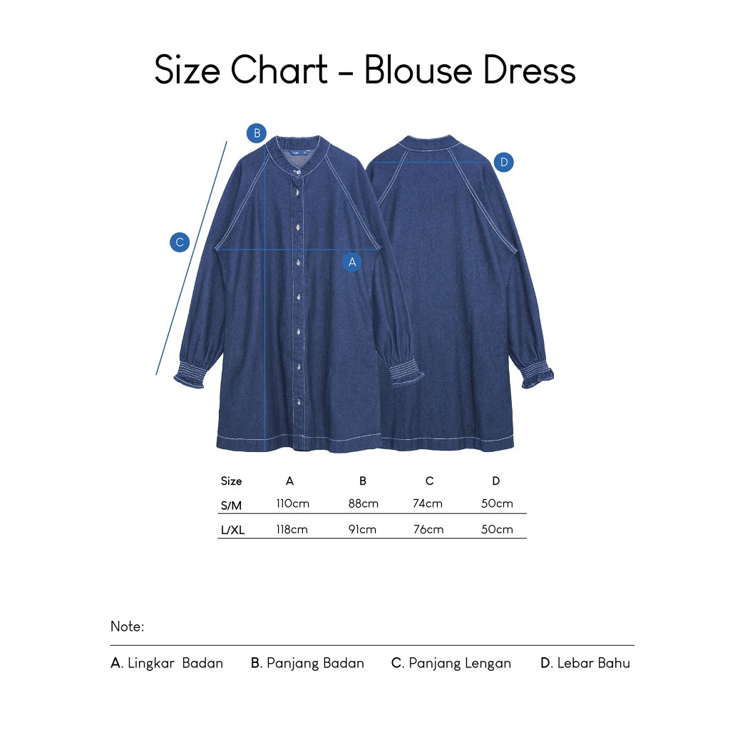 Alyza Blouse Dress - Daile