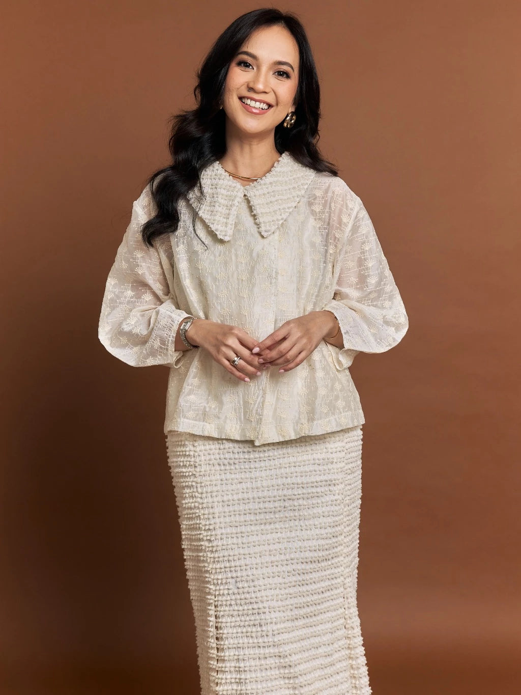 Irani Barrel Jacket Ivory - Mine