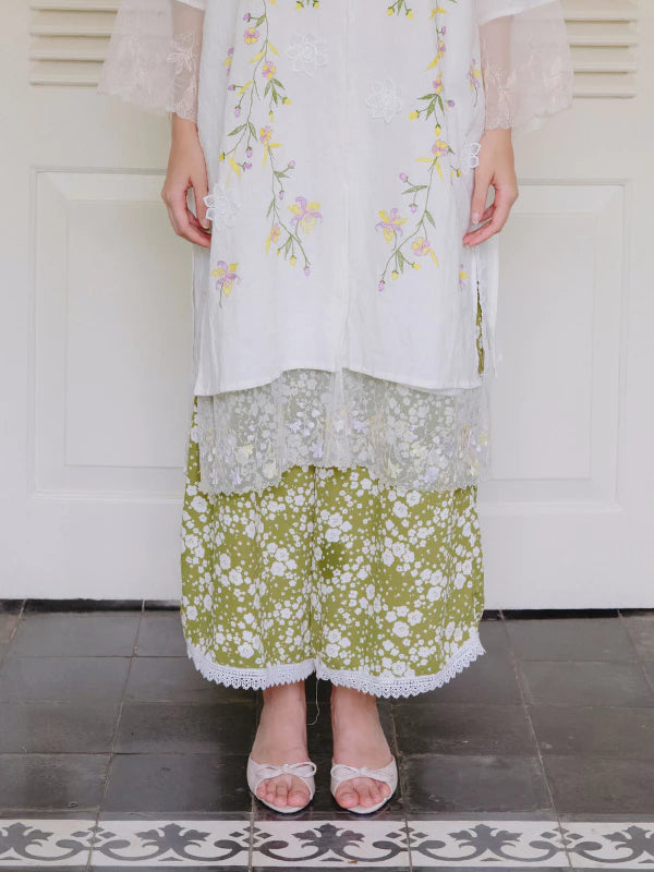 Seiji Pants Floral Green - Toko Didiyo