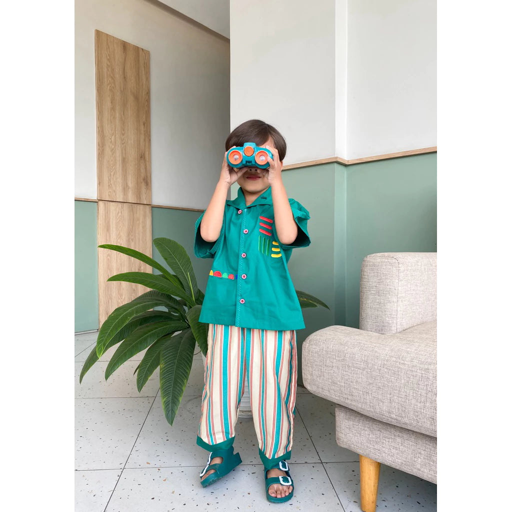 HGL Bambini - Jade Stripe Cotton Longpants - Ciao