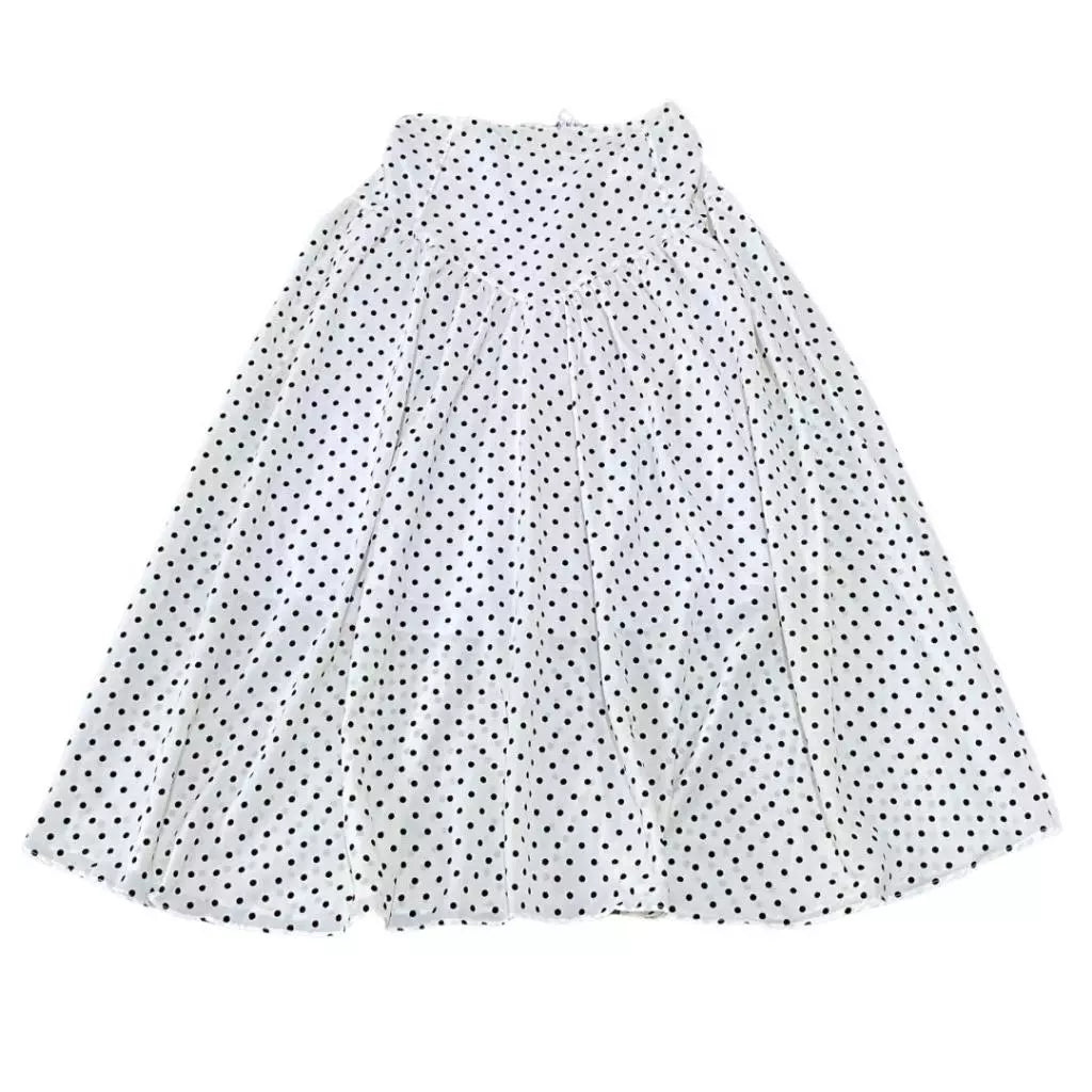 Polka Skirt White - Pukka