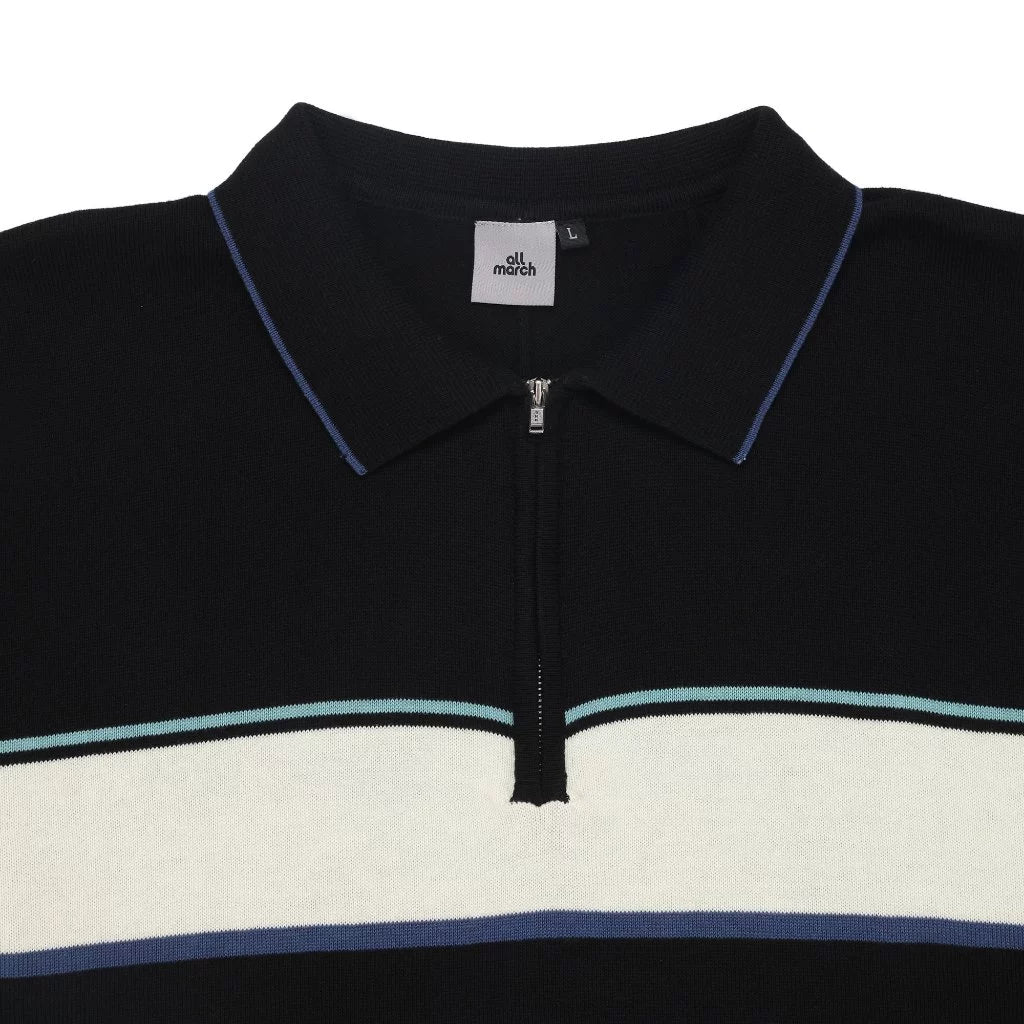 Rugby Halfzip Poloknit - All March