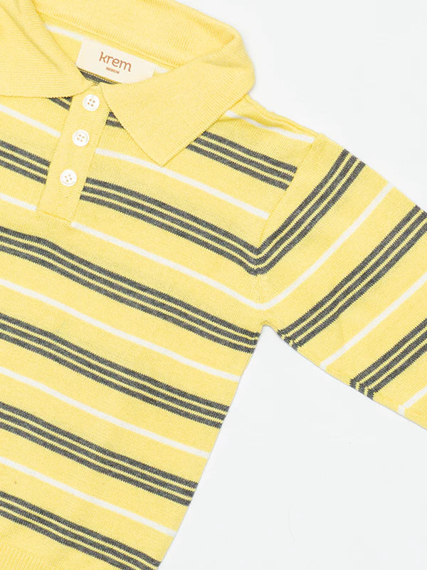 HGL Bambini - Kreva Longsleeve Stripes - Krem