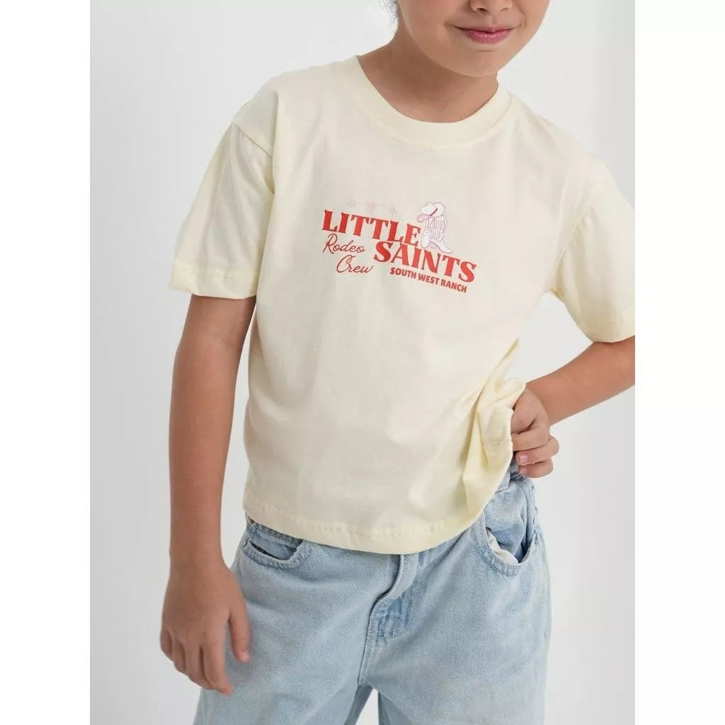 HGL Bambini - Yeehaw Rodeo Tee Butter - Little Saints