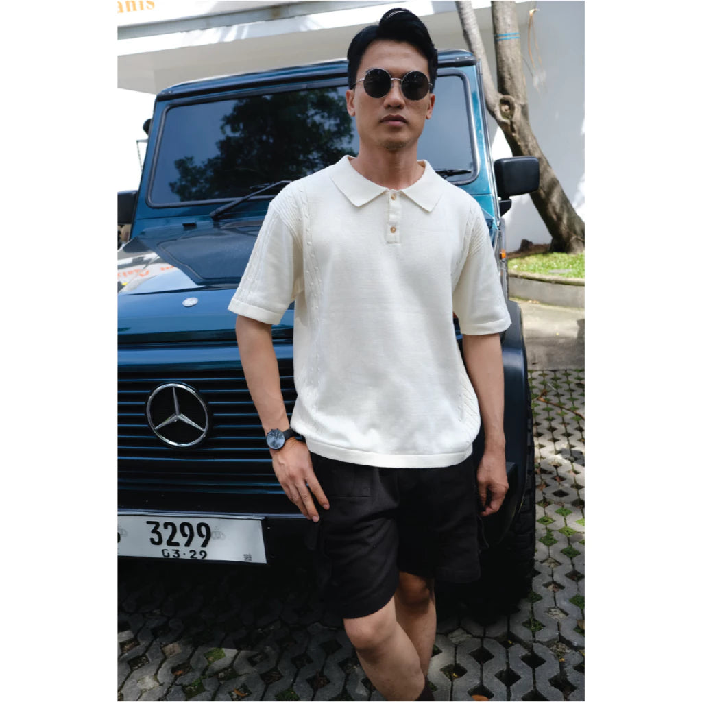 Cabin Core Cable Poloknit - All March