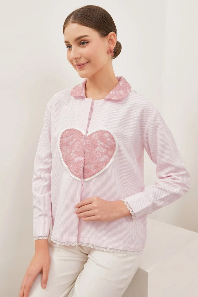 Aurora Shirt Long Sleeve Pink - Curato Market