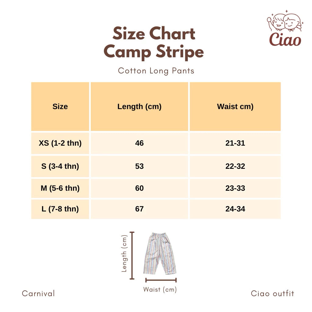 HGL Bambini - Camp Stripe Cotton Longpants - Ciao