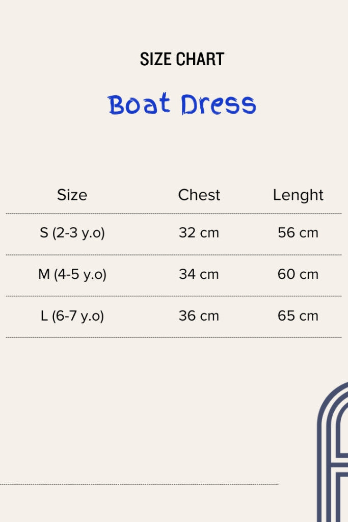 HGL Bambini - Boat Dress Blue - Amber Kids