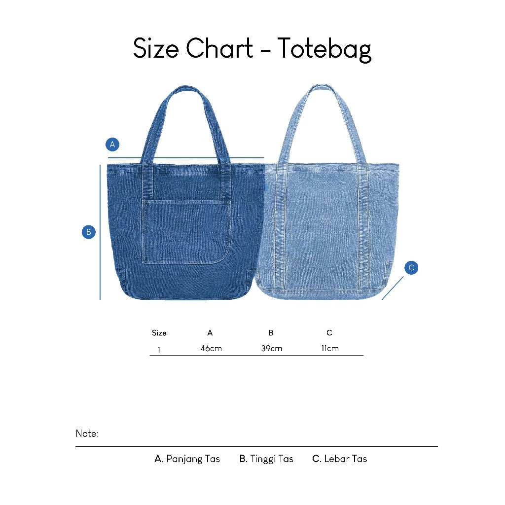 Charel Denim Totebag -Daile