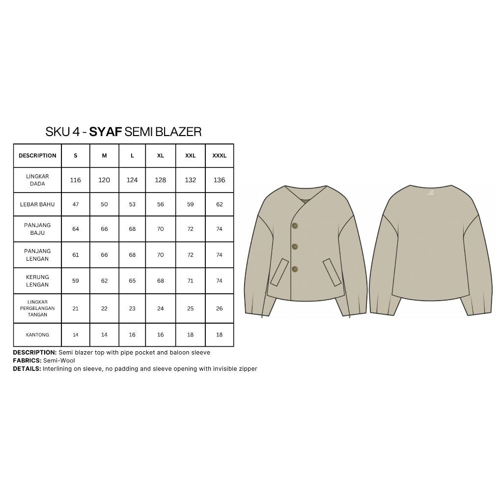 Syaf Blazer Primrose - Blee