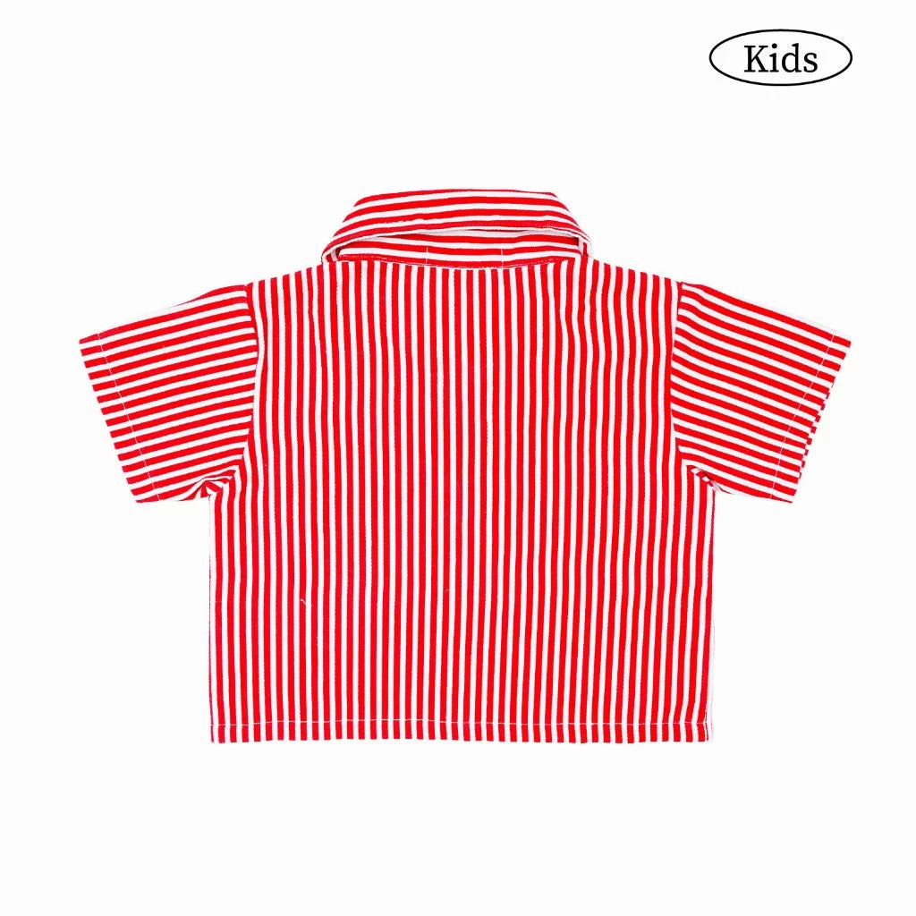 HGL Bambini - Kersaint Mechanic Stripped Shirt - W.Essentiels Primavera