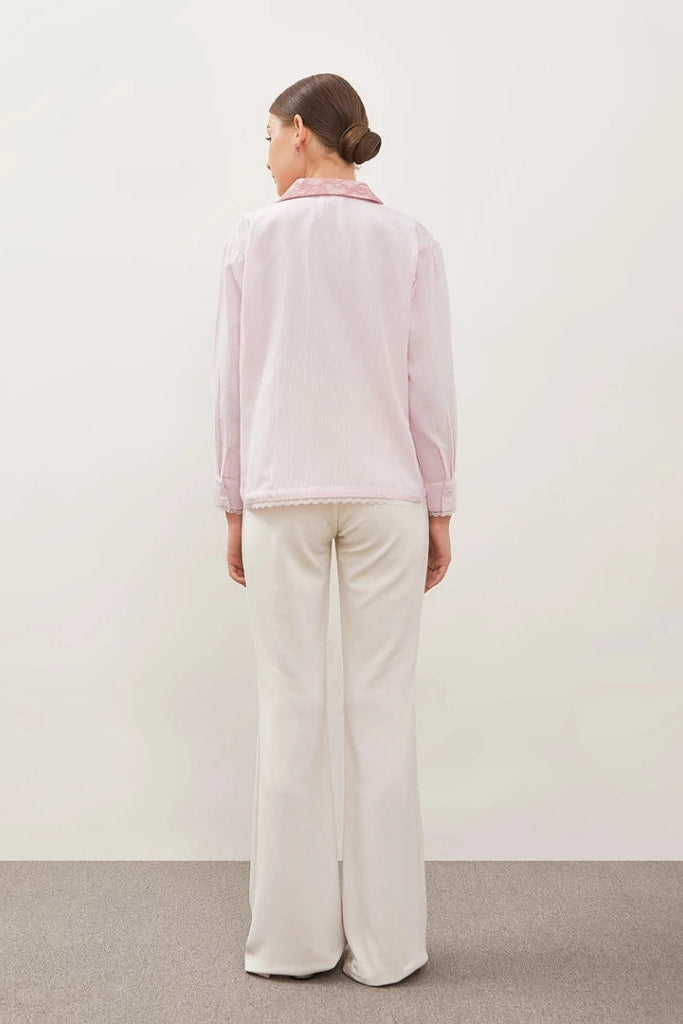 Aurora Shirt Long Sleeve Pink - Curato Market