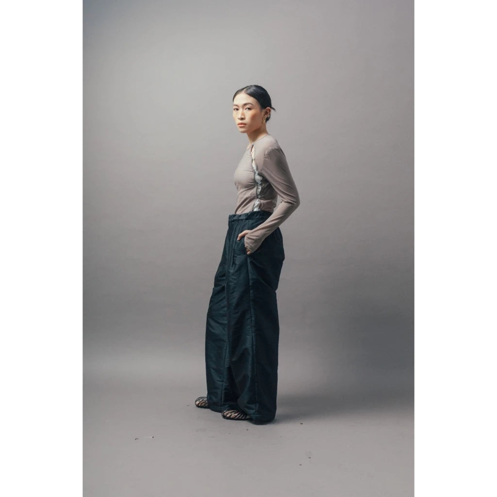 Nara Wide Pants Brown - Wad Studio