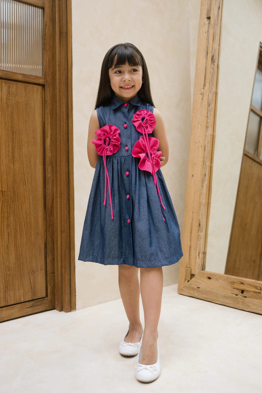 HGL Bambini - Twinkle Dress Dark Denim - Amber Kids