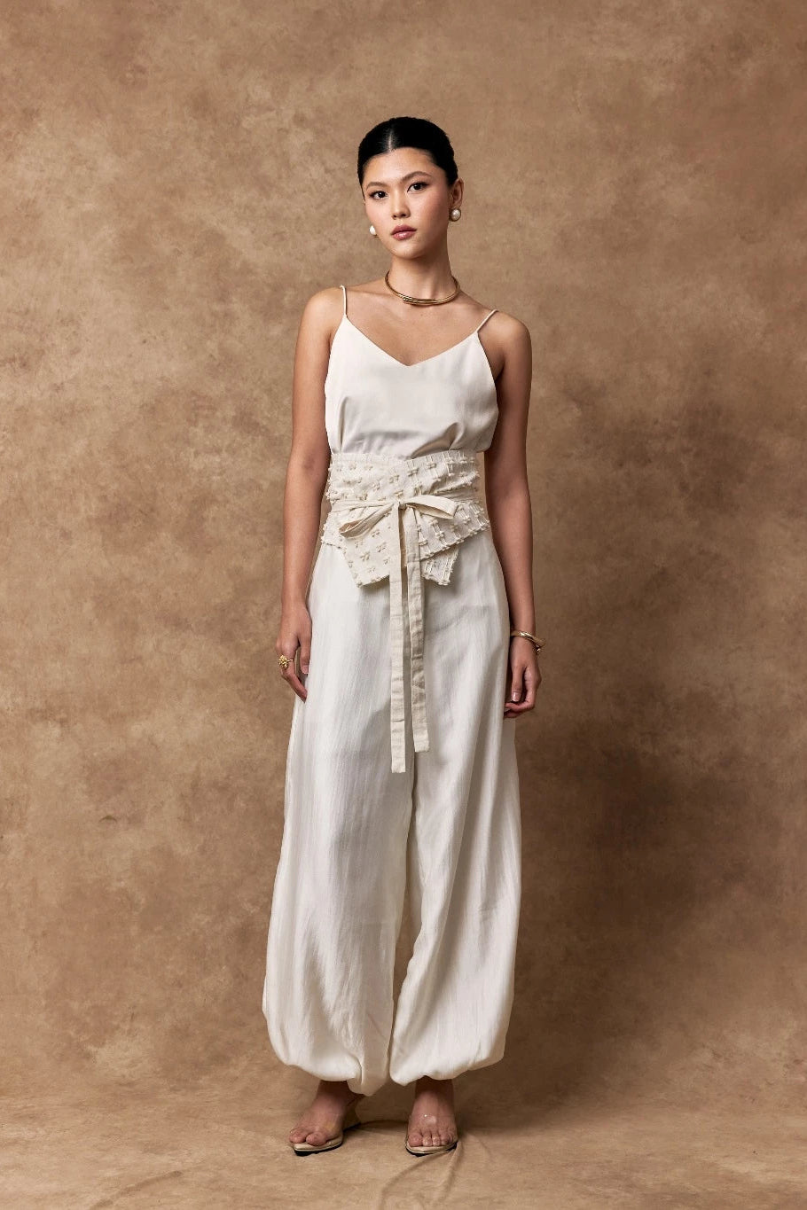 Suri Balloon Pants Broken White - Mine
