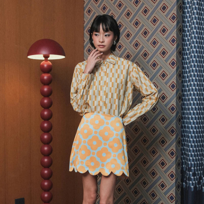 Manhattan Shirt Frosty Lemon - Kyrra