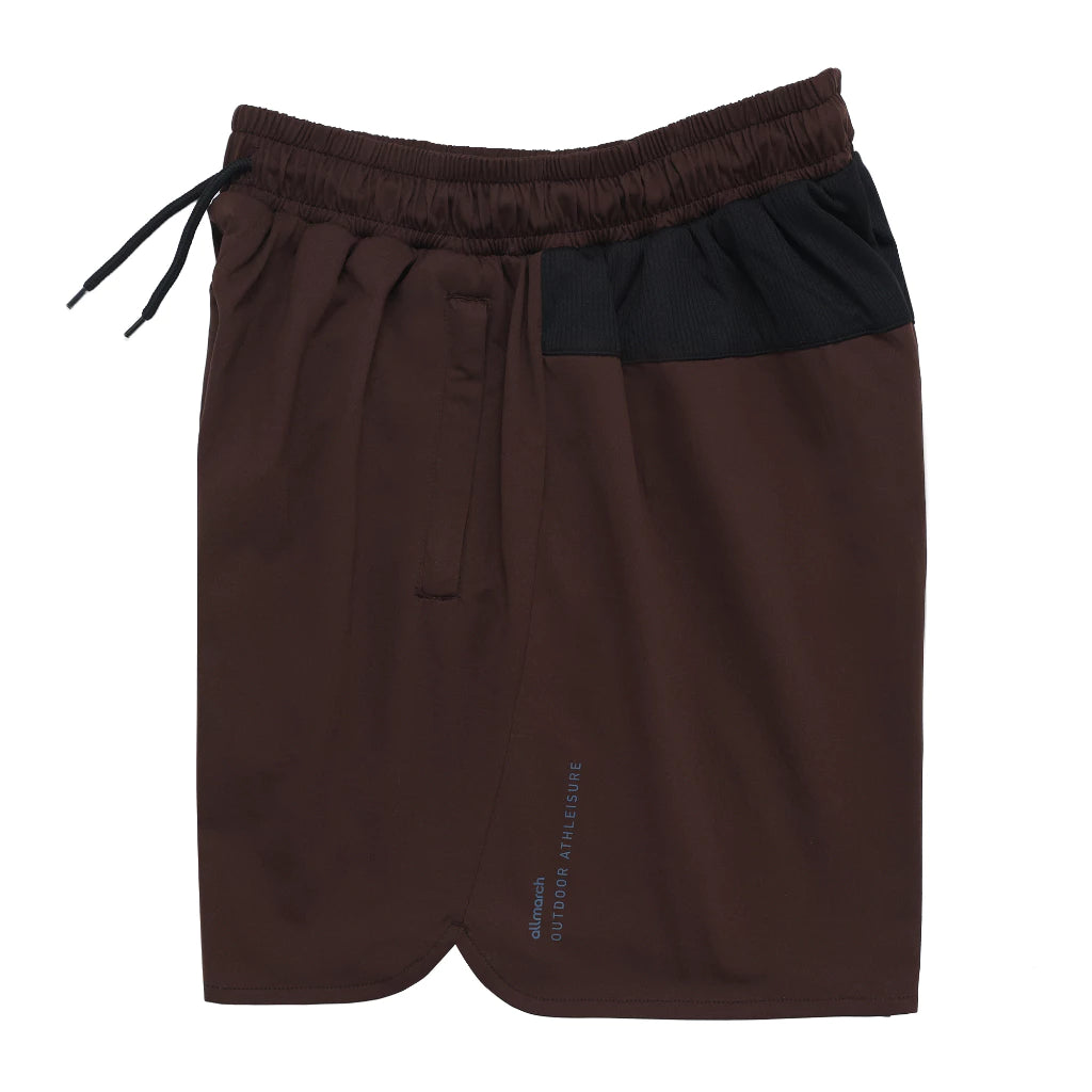 Athleisure Short Pants Dark Brown - All March