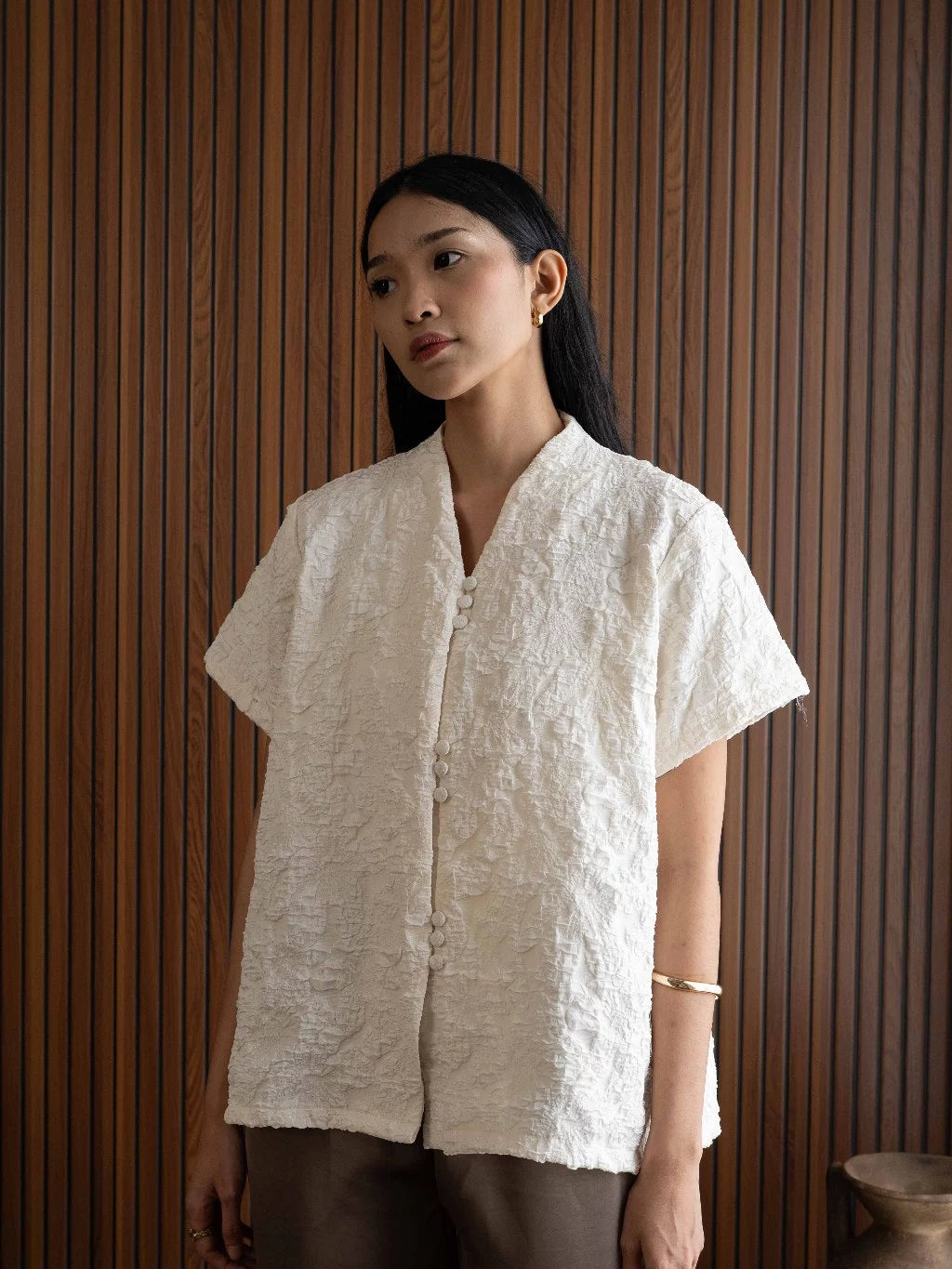 Seraphine Top Broken White - Monday To Friday