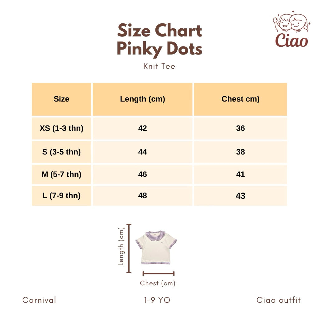 HGL Bambini - Pinky Dots Knit Pink Off White - Ciao