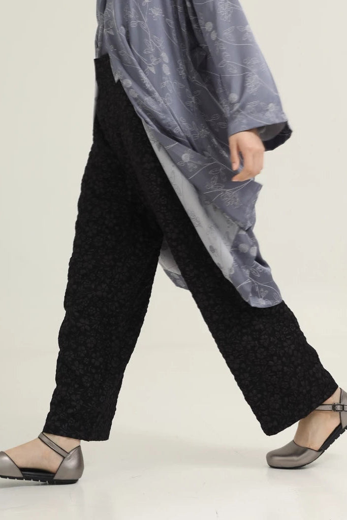 Fleur Barrel Pants Black - Aumone