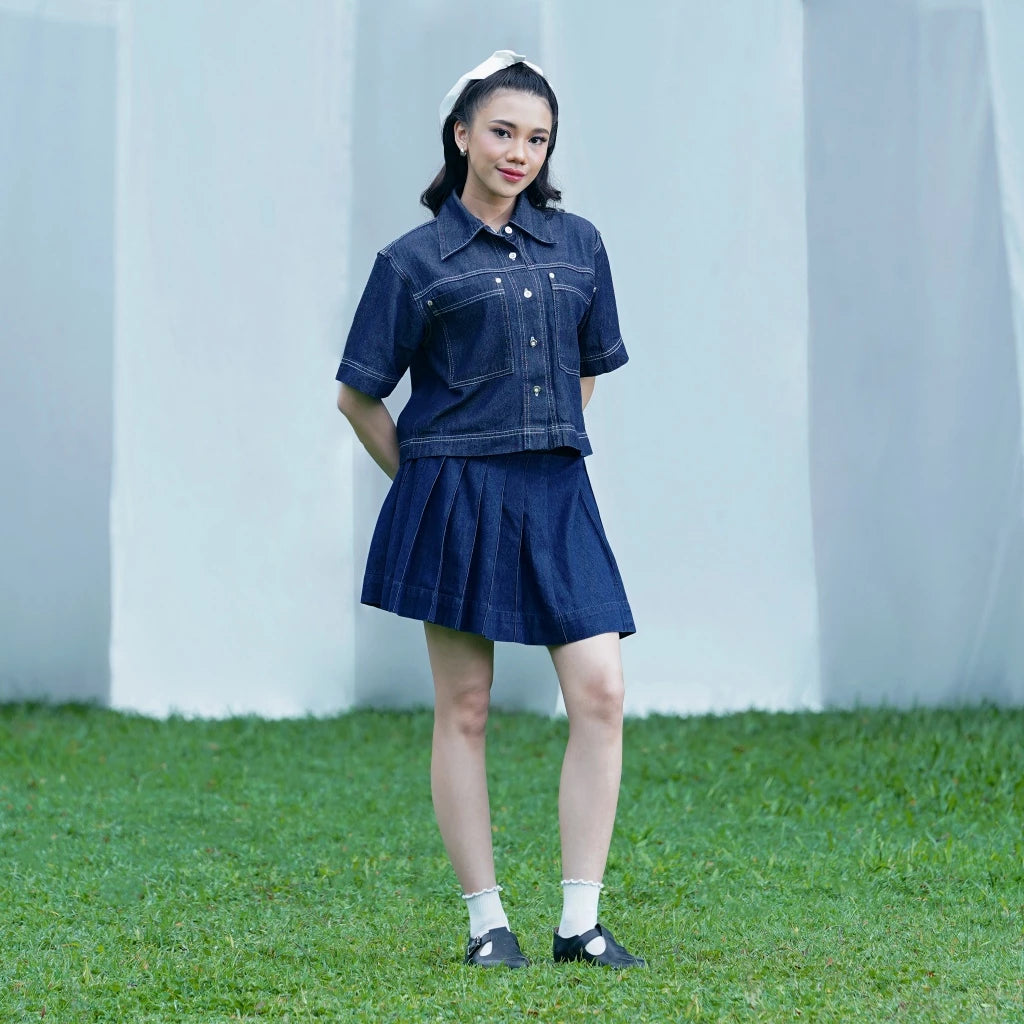 Nova Boxy Denim Shirt - Daile