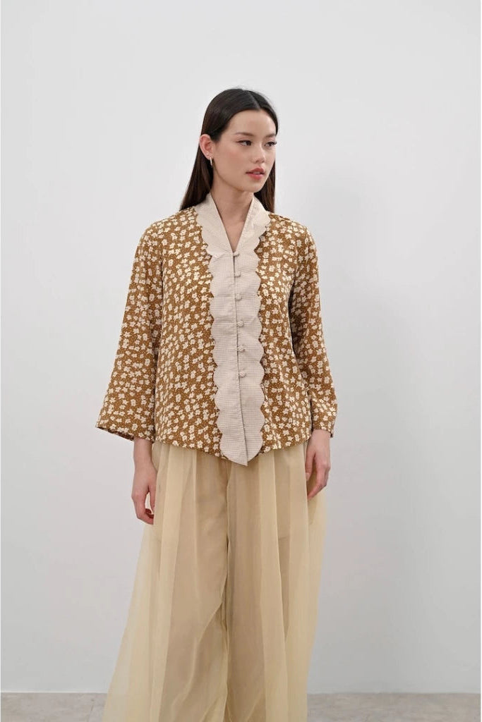 Wedari Top Brown - Alexalexa