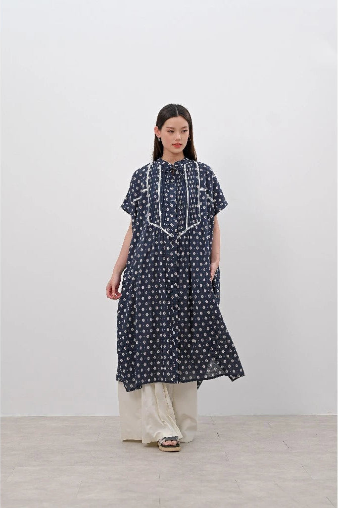 Vanya Tunic Navy Blue - Alexalexa