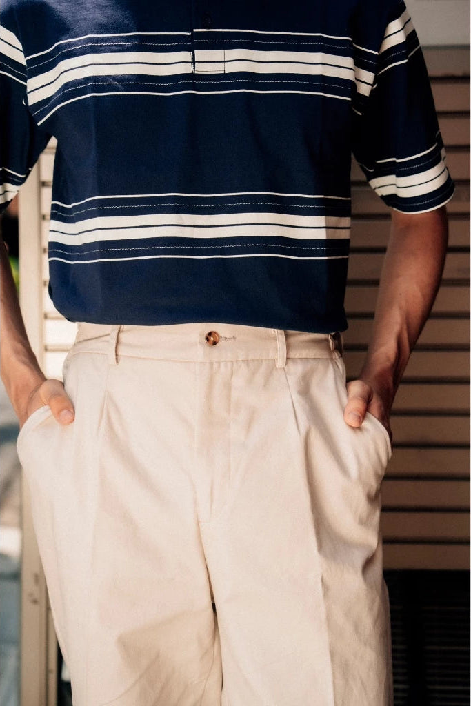 Oxford Society Otmoor Polo Short Sleeve Shirt In Navy - Oxford Society