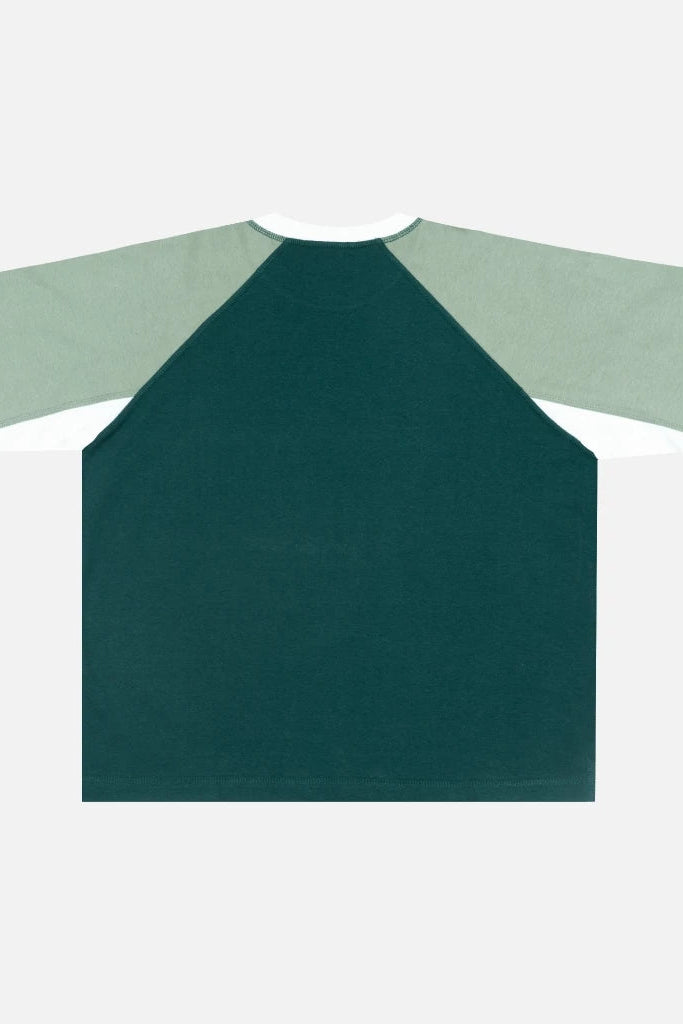 Oxford Society Miura Raglan T Shirt In Green - Oxford Society