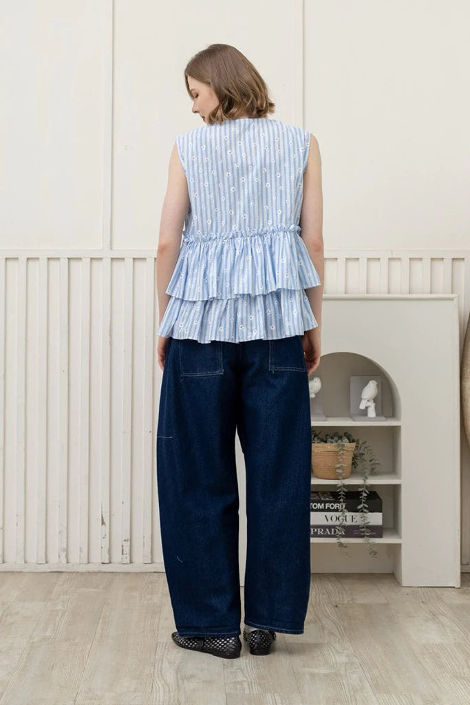 Marie Vest Light Blue - Saya Saya