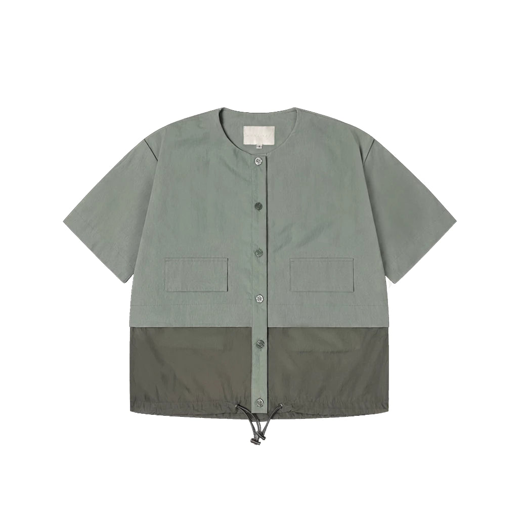 Rhea Round Neck Oversize Shirt - Hunting Fields