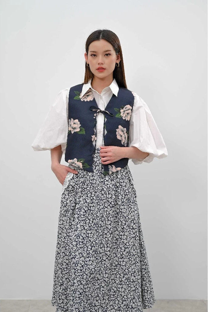 Dira Vest Navy Blue - Alexalexa