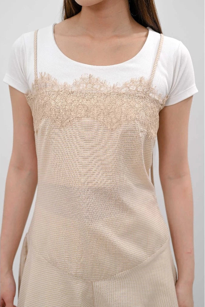 Kiran Dress Beige - Alexalexa