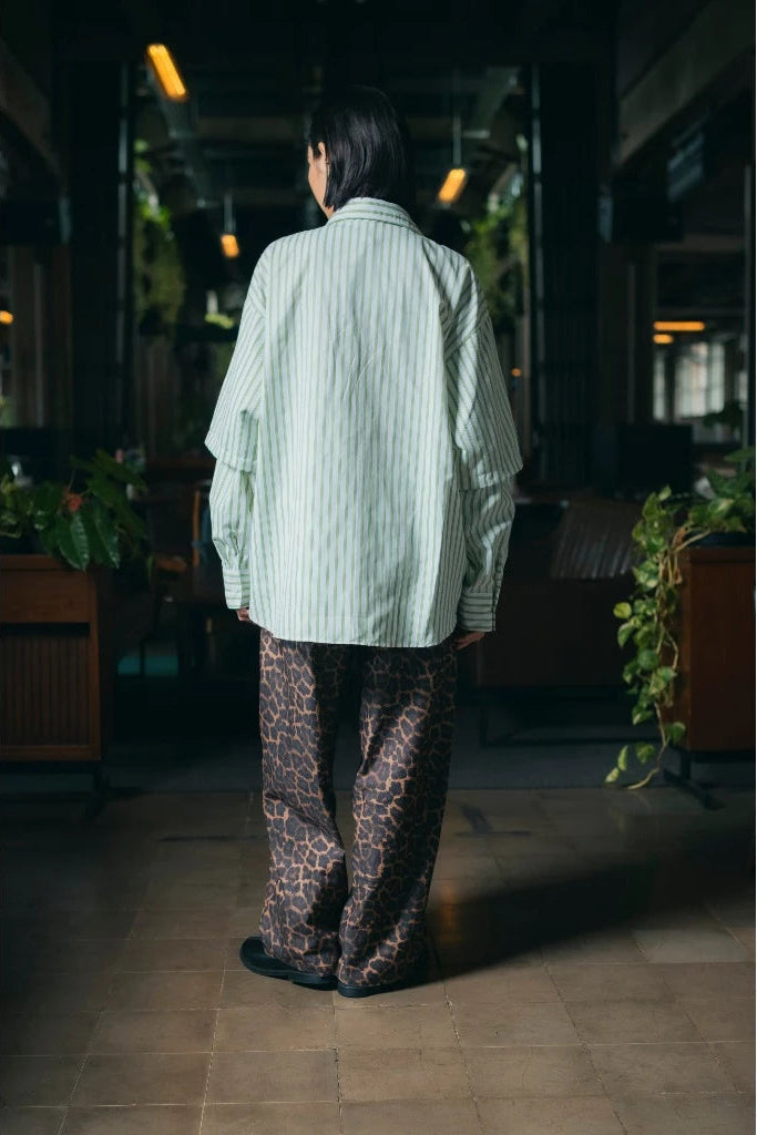 Gemz Shirt Stripe Green - Basico