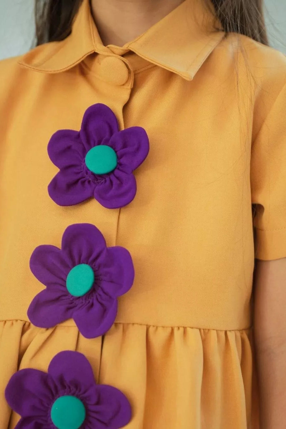 HGL Bambini - Blossom Dress Mustard - Amber Kids