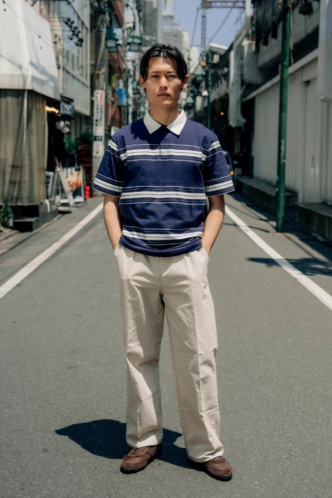 Oxford Society Otmoor Polo Short Sleeve Shirt In Navy - Oxford Society