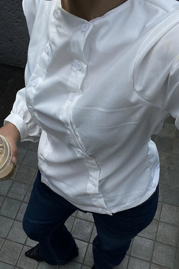 Lana Twin Button White - Pukka