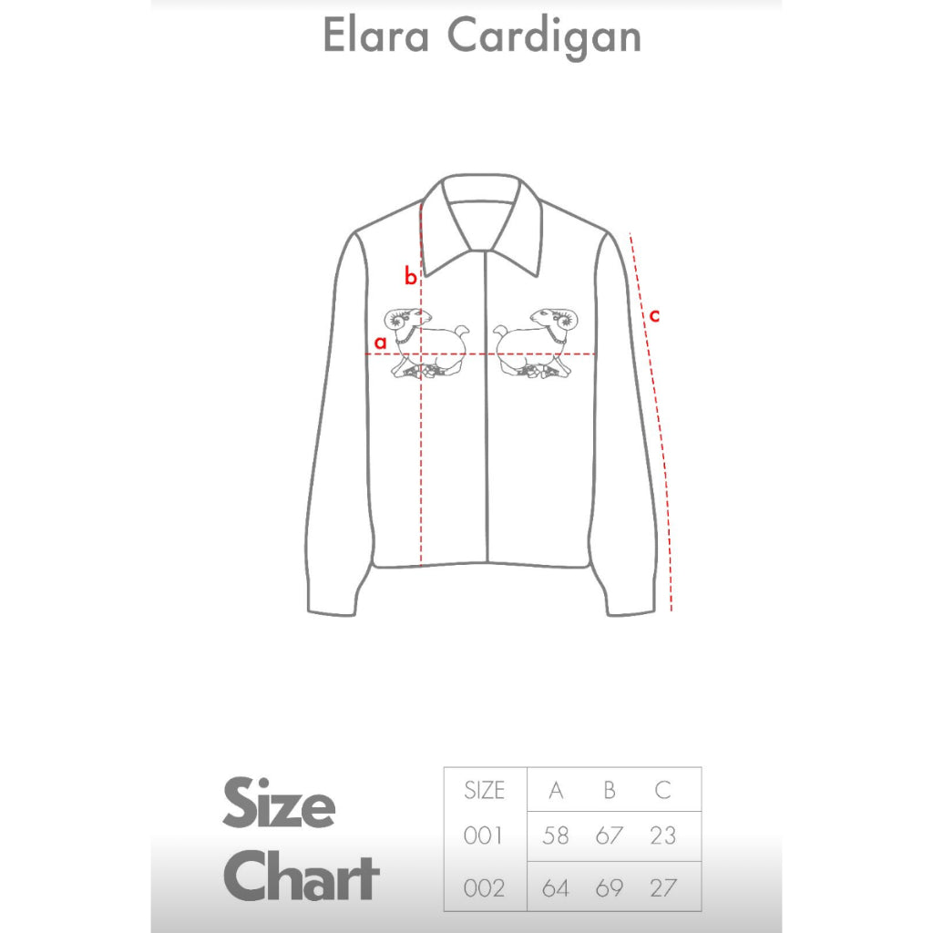 Elara Cardigan Blue - Bertjorak