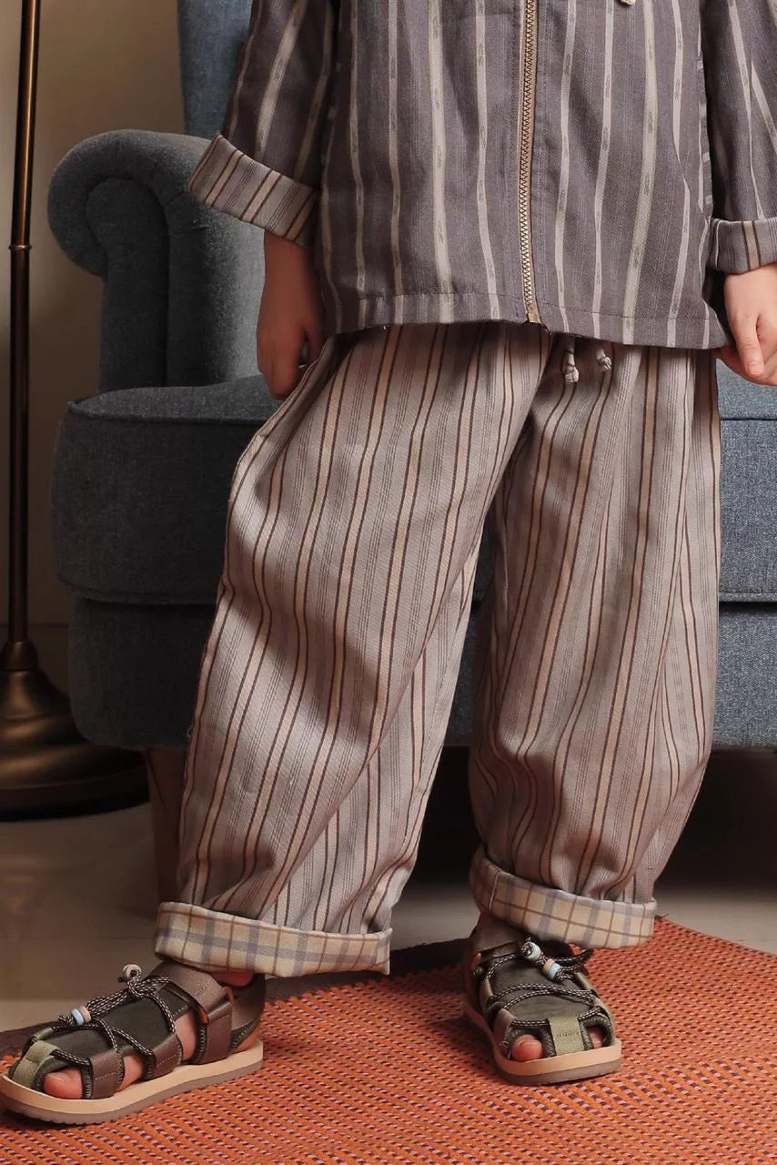 HGL Bambini - Sabine And Heem x Karrot - Smore Twill Big Pants Green - Karrot