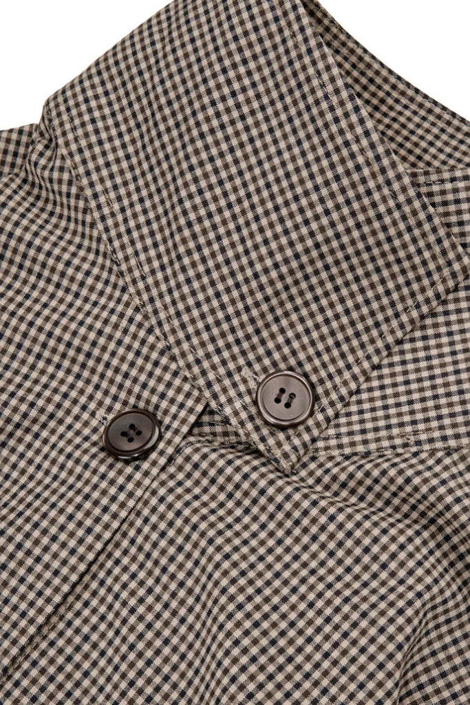Harley Jacket Kotak Kotak Brown - Basico