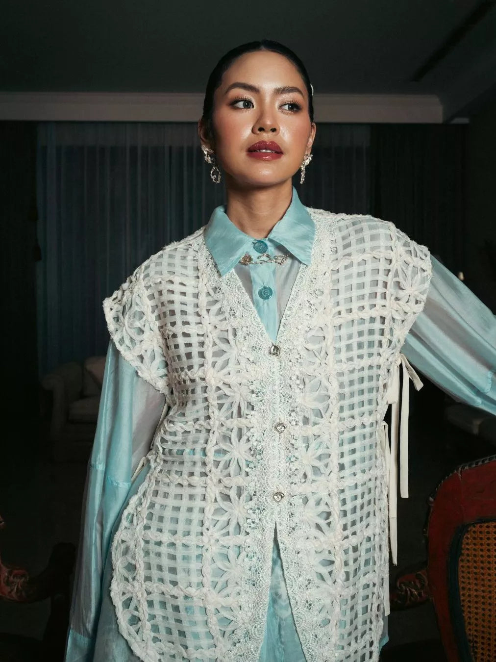 Gaiya Vest Chiffon - LR Studio