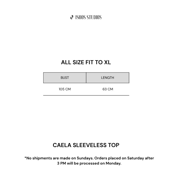 Caela Sleeveless Top Latte - Isoos Studios