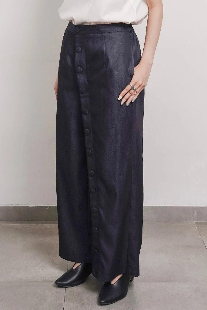 Maelle Button Pants Denim - Isoos Studios