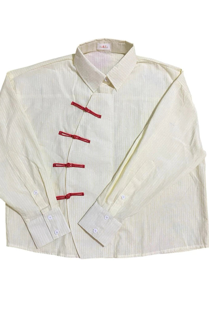 Cheongsam Shirt Yellow - Hakka Goods