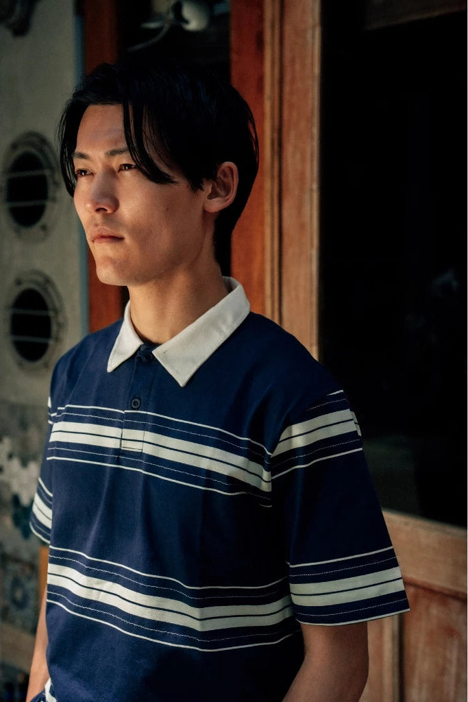 Oxford Society Otmoor Polo Short Sleeve Shirt In Navy - Oxford Society