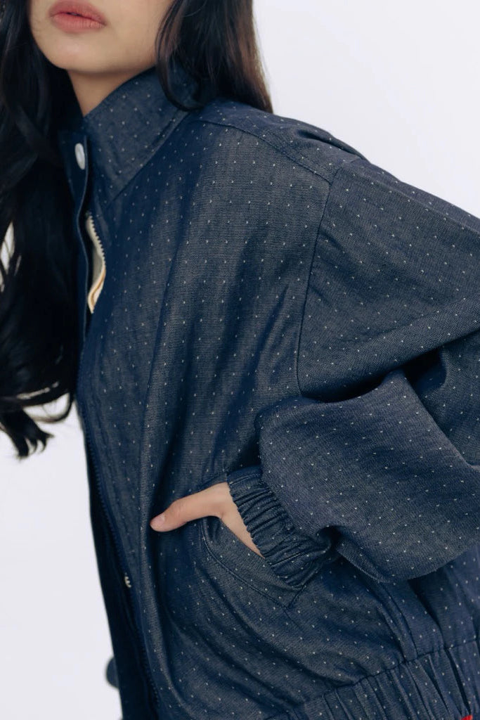 Blake Jacket Polka Denim - Not Your Company