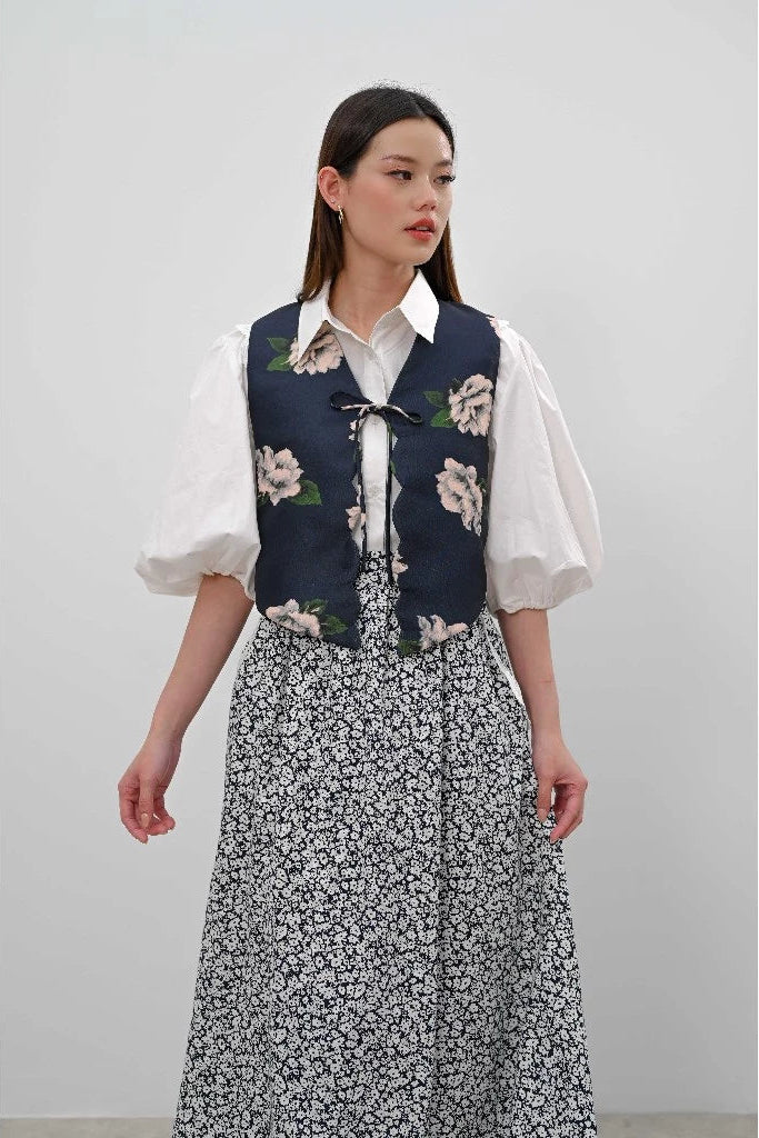 Dira Vest Navy Blue - Alexalexa