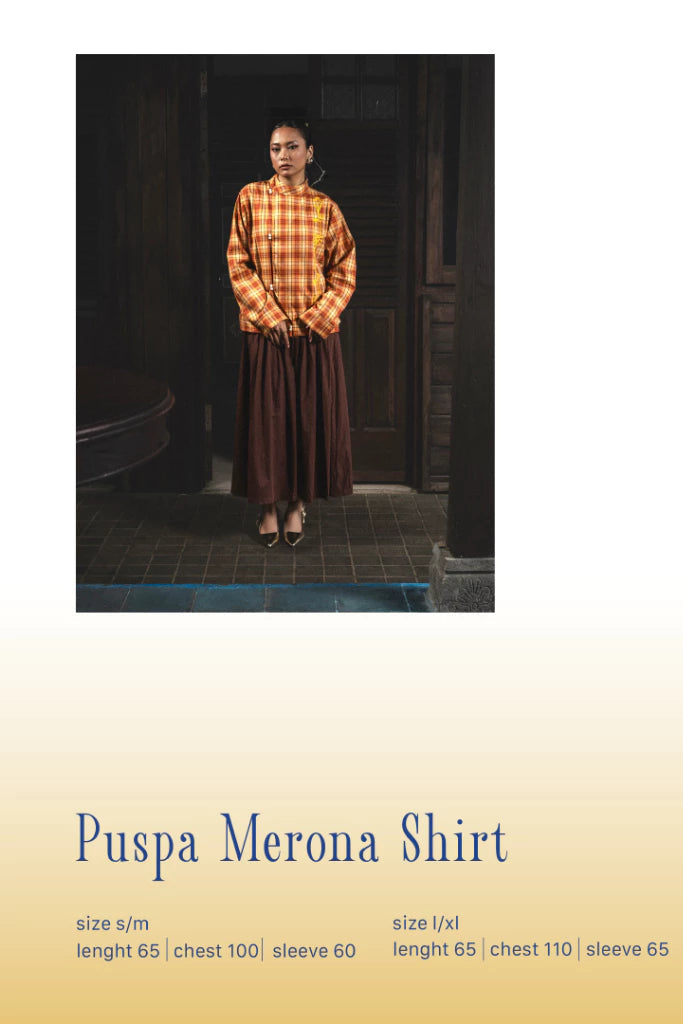Puspa Merona Shirt Orange - Bertjorak