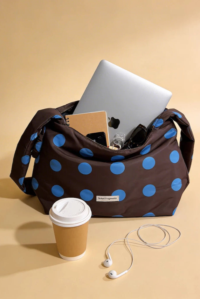 Bash Polka Large Brown/Blue - Doted Fragments