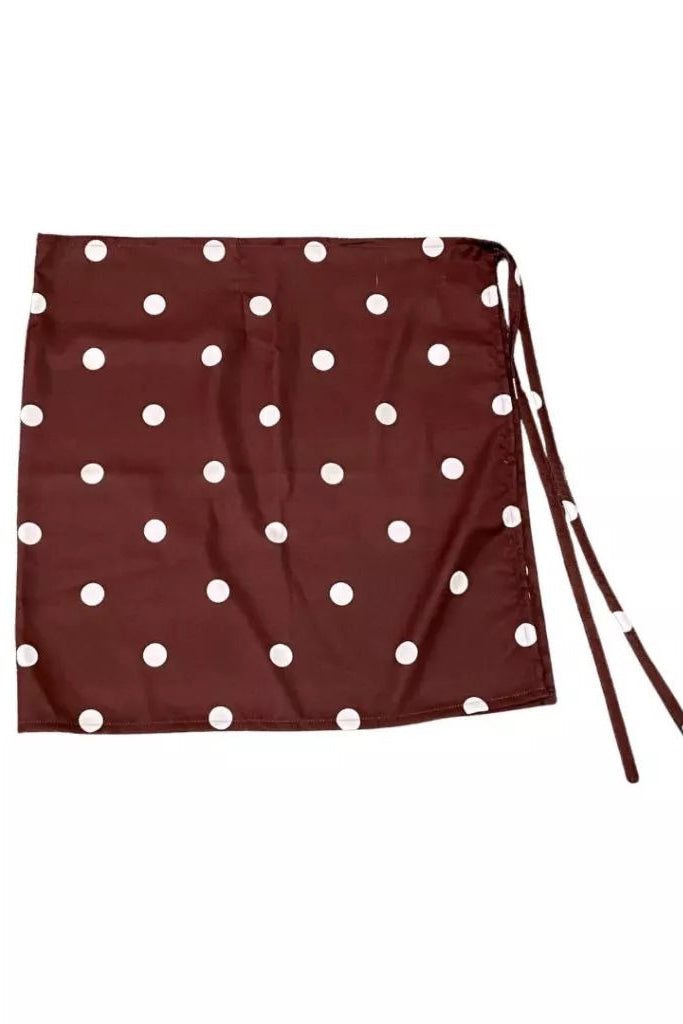 Annie Ribbon Skirt Coffe - Vintage House